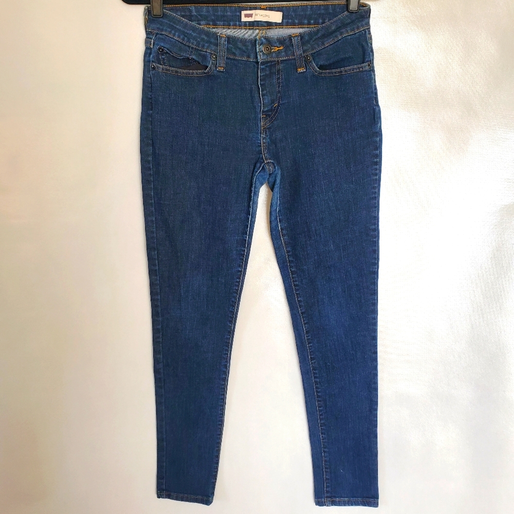 Levi's Women's Skinny Jeans - Dark Blue Denim